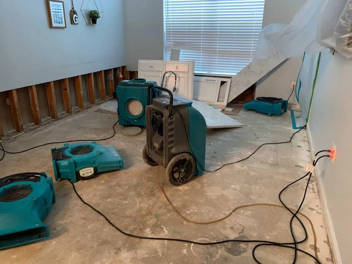 Dehumidifier in flood-cut room for Water Extraction & Removal in Palmerton